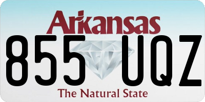 AR license plate 855UQZ