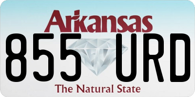 AR license plate 855URD