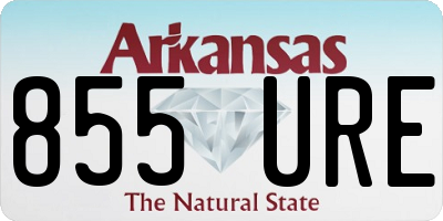 AR license plate 855URE