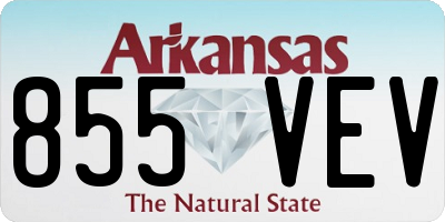 AR license plate 855VEV
