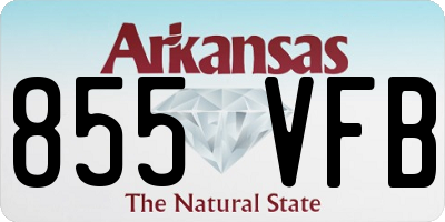 AR license plate 855VFB