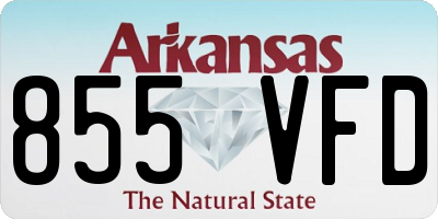 AR license plate 855VFD