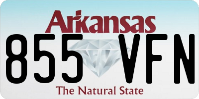 AR license plate 855VFN