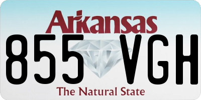 AR license plate 855VGH