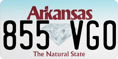 AR license plate 855VGO