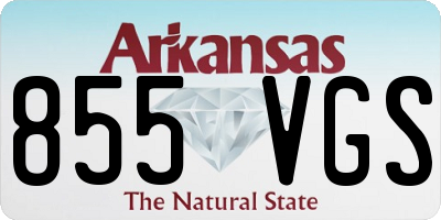 AR license plate 855VGS