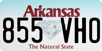 AR license plate 855VHO