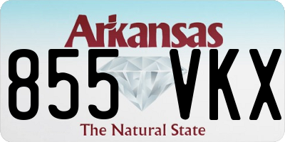 AR license plate 855VKX