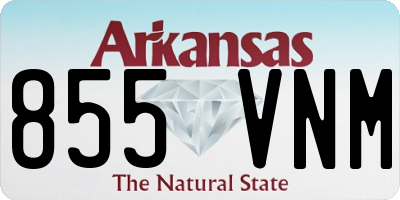 AR license plate 855VNM