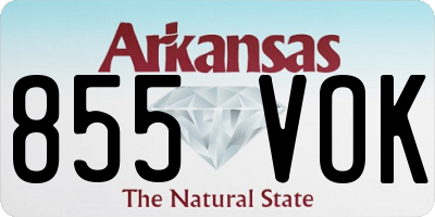 AR license plate 855VOK