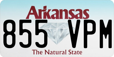 AR license plate 855VPM
