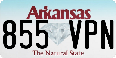 AR license plate 855VPN