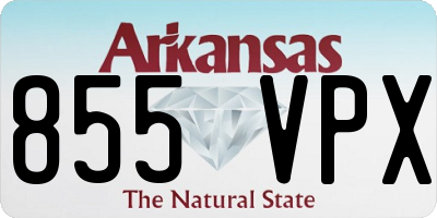 AR license plate 855VPX