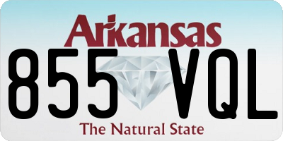 AR license plate 855VQL