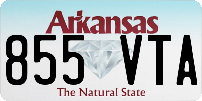 AR license plate 855VTA