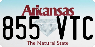 AR license plate 855VTC