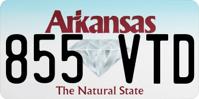 AR license plate 855VTD