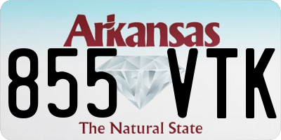 AR license plate 855VTK