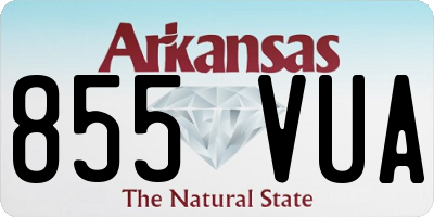 AR license plate 855VUA