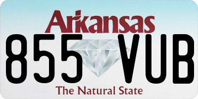 AR license plate 855VUB