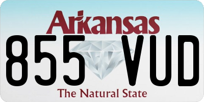 AR license plate 855VUD