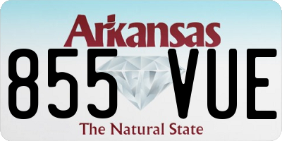 AR license plate 855VUE