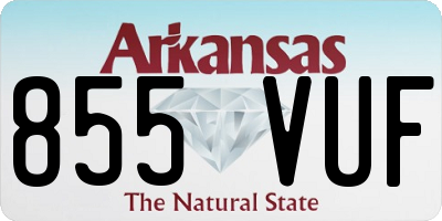 AR license plate 855VUF