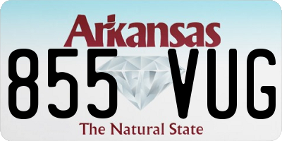 AR license plate 855VUG