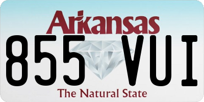 AR license plate 855VUI
