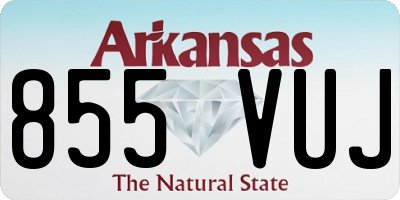 AR license plate 855VUJ