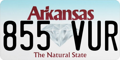 AR license plate 855VUR
