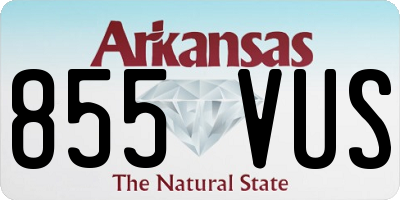 AR license plate 855VUS
