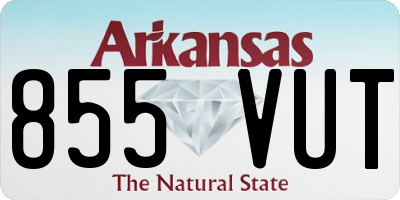 AR license plate 855VUT