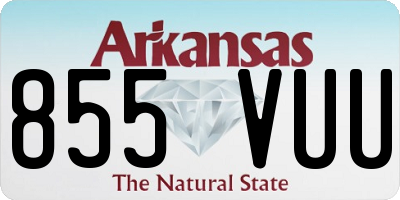 AR license plate 855VUU