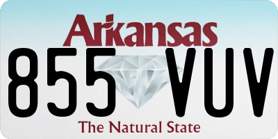 AR license plate 855VUV