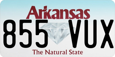 AR license plate 855VUX