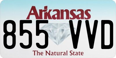 AR license plate 855VVD