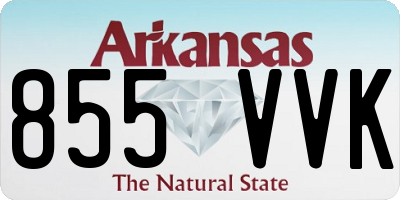 AR license plate 855VVK