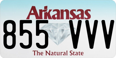 AR license plate 855VVV