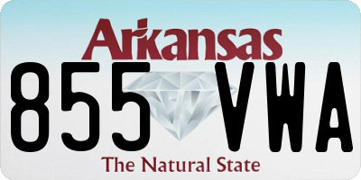 AR license plate 855VWA