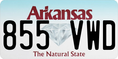 AR license plate 855VWD