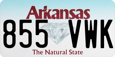 AR license plate 855VWK