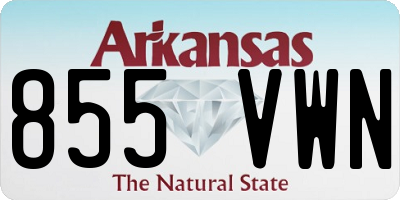 AR license plate 855VWN
