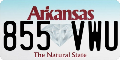 AR license plate 855VWU