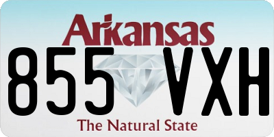 AR license plate 855VXH