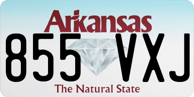 AR license plate 855VXJ