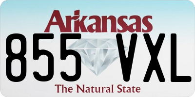AR license plate 855VXL