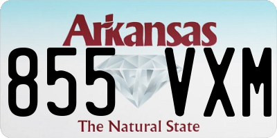 AR license plate 855VXM
