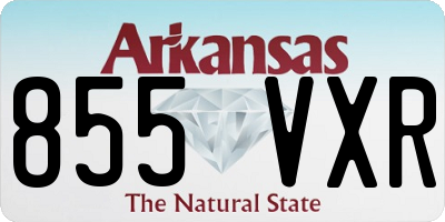 AR license plate 855VXR