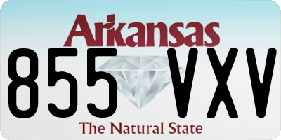AR license plate 855VXV